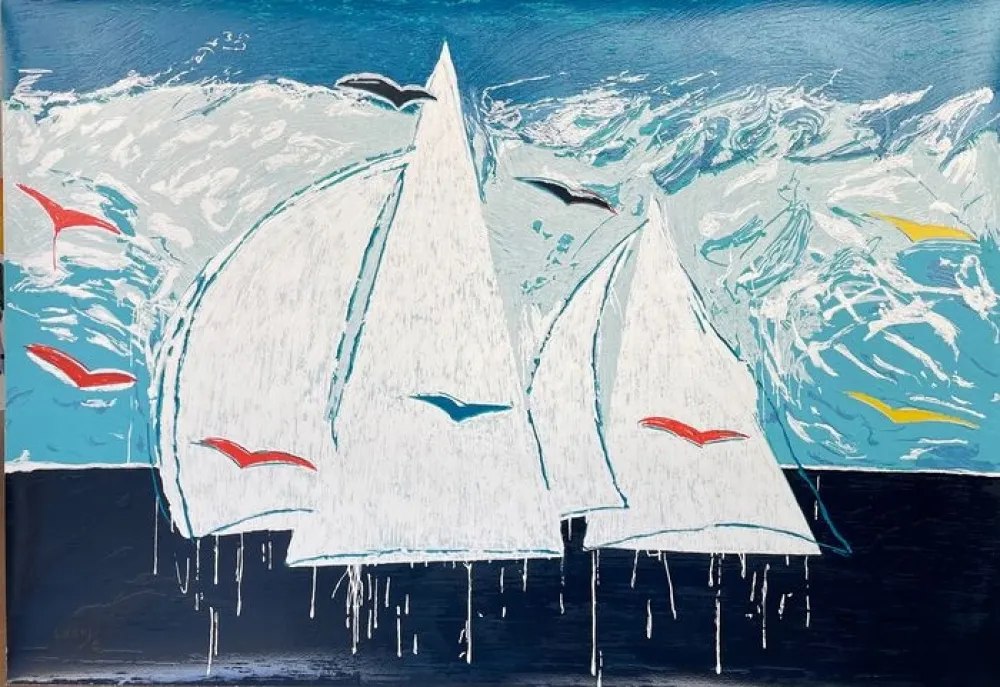 丝网印刷 Schifano - Vele