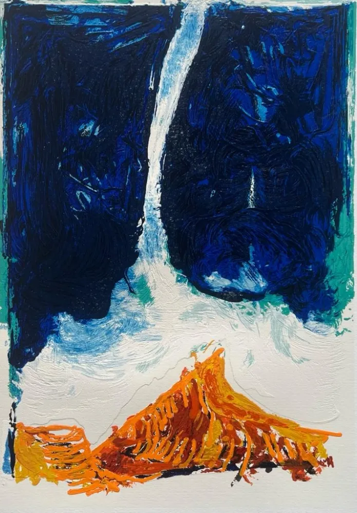 丝网印刷 Schifano - Vulcano