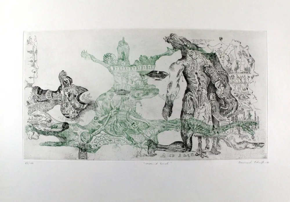 蚀刻版画 Schultze - Vereint Euch