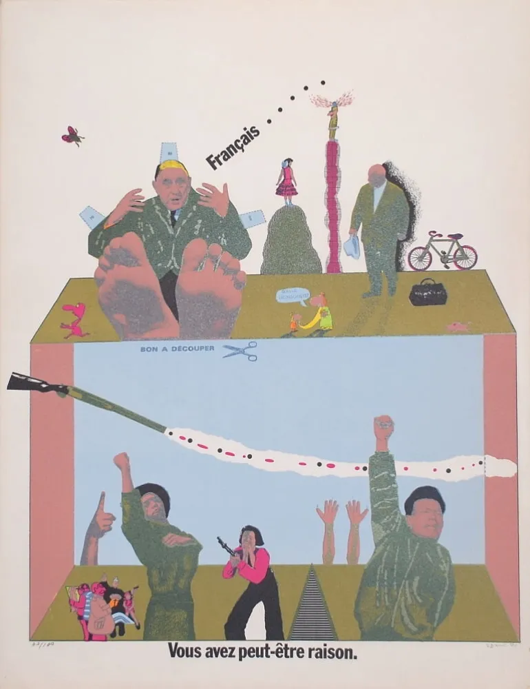 石版画 Segui - Sans Démagogie