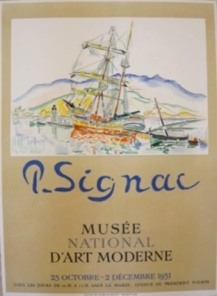 海报 Signac - Affiche exposition Musée d'art moderne