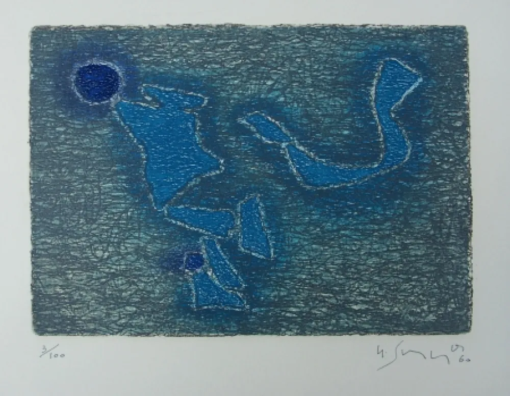 版画 Singier - Composition