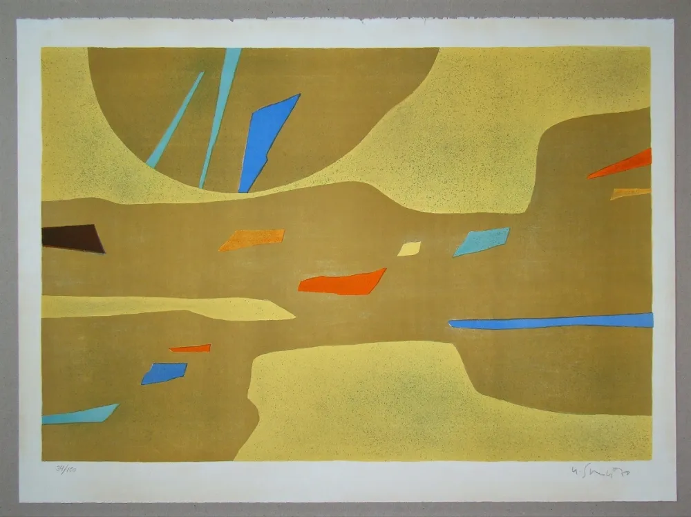 石版画 Singier - Provence grande lumière