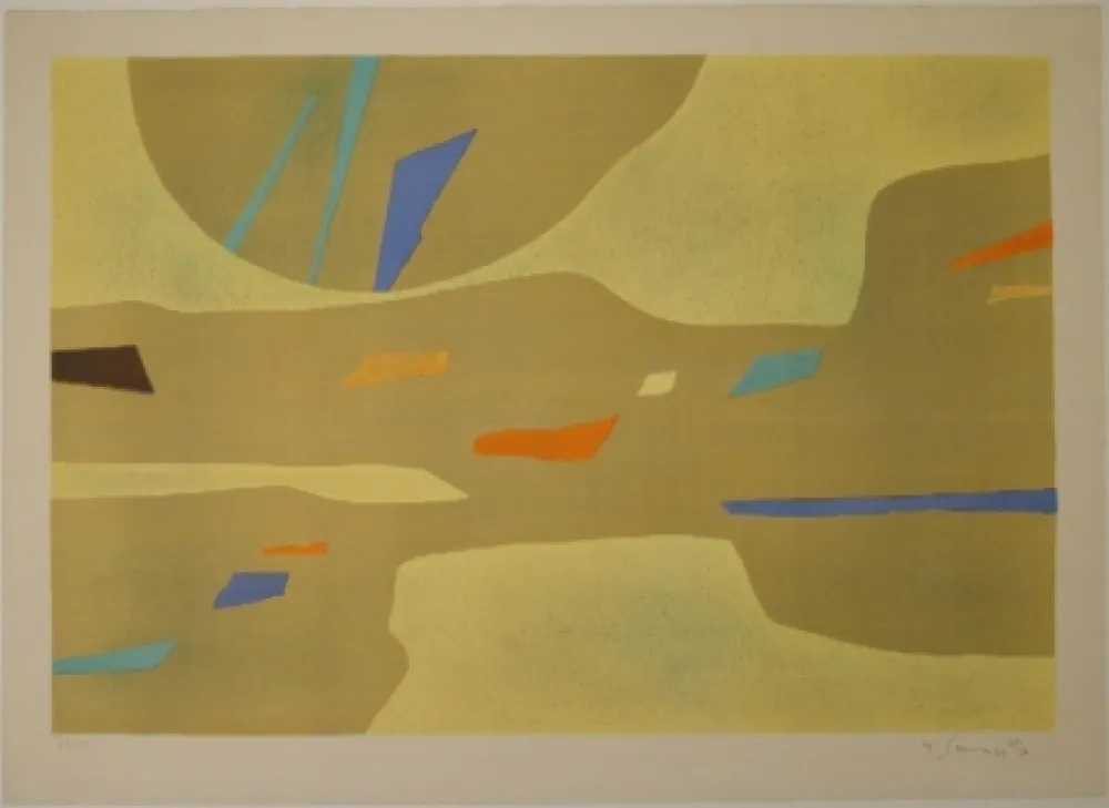 石版画 Singier - Provence grande lumière