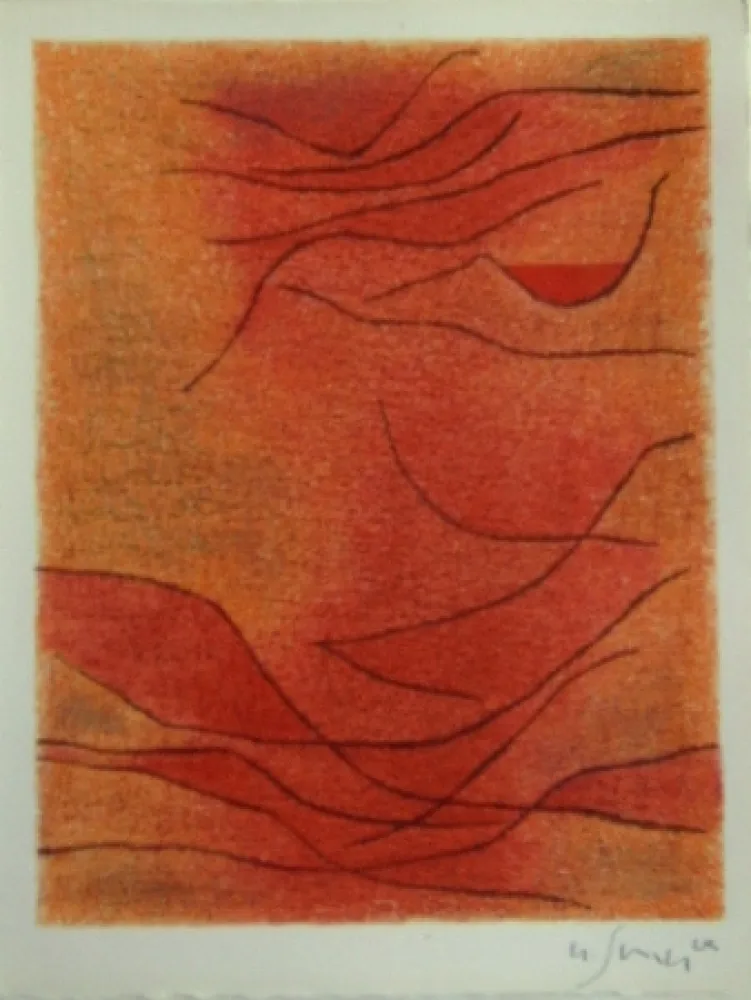 石版画 Singier - Rythme