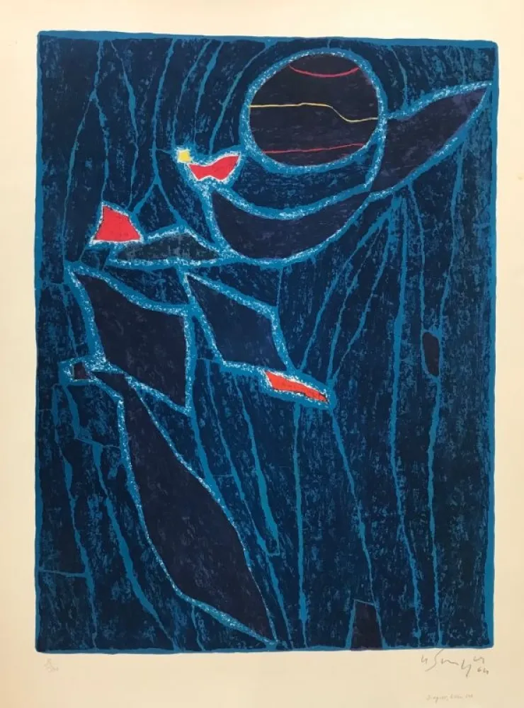 石版画 Singier - Sans titre