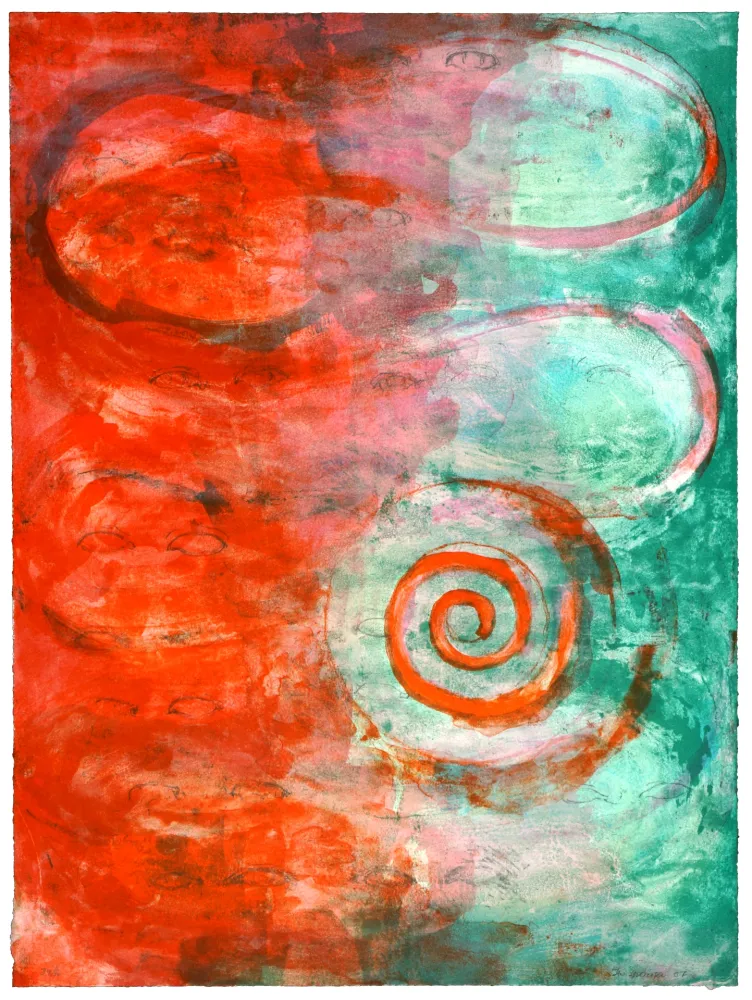 石版画 Siversten - Circle in a spiral