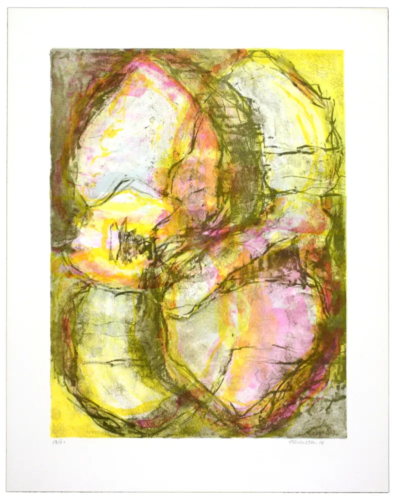 石版画 Siversten - Rose