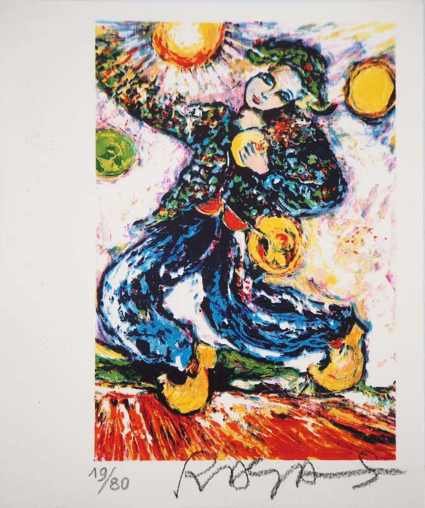 石版画 Sorkine - Le jeune arlequin