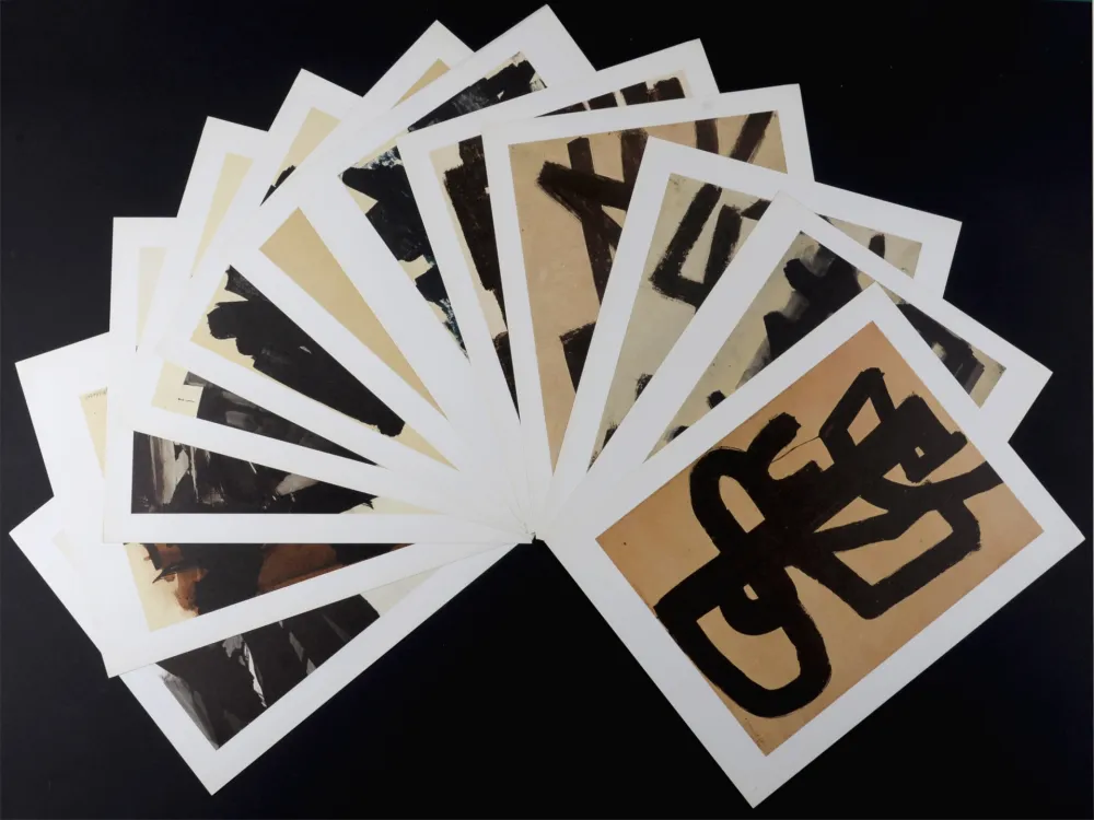 石版画 Soulages (After) - Hazan portfolio