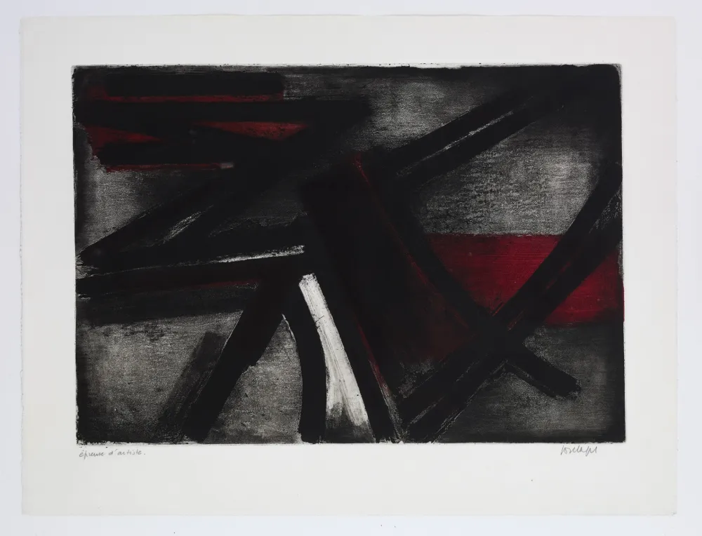 蚀刻版画 Soulages - Eau Forte 2