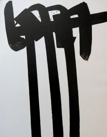 石版画 Soulages - Lithographie n°28