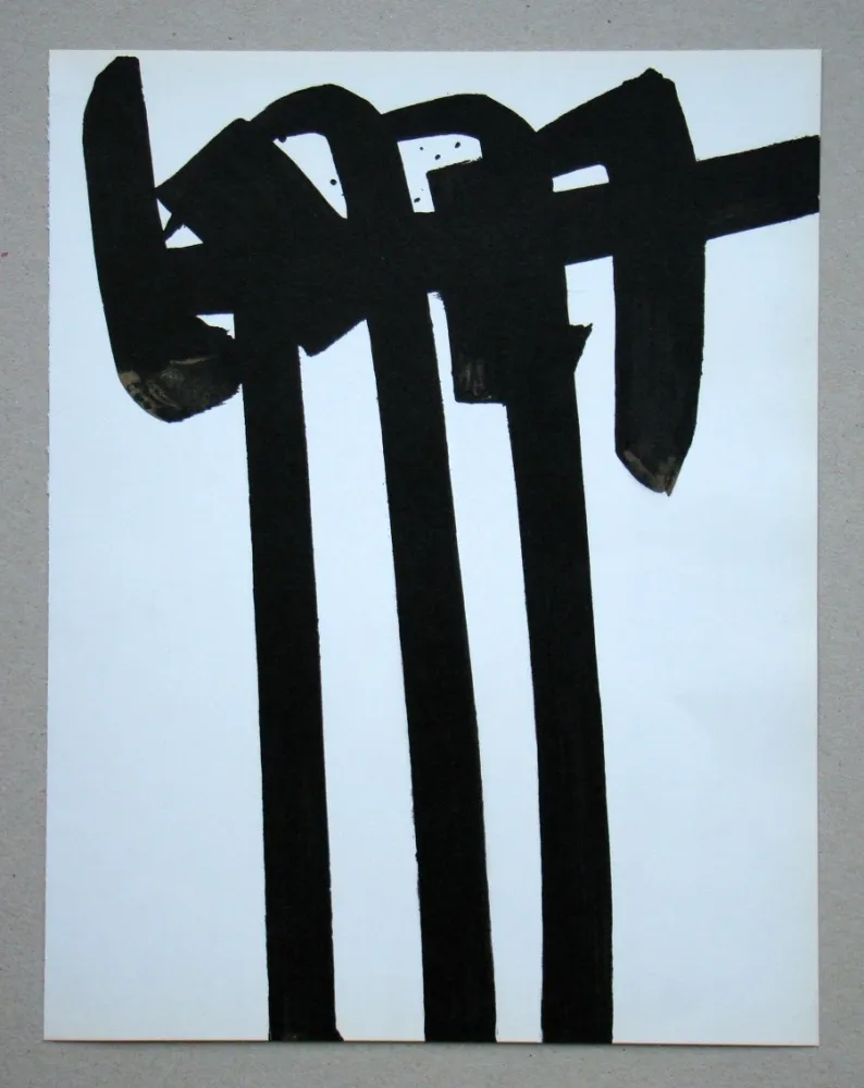 石版画 Soulages - Lithographie  n°28