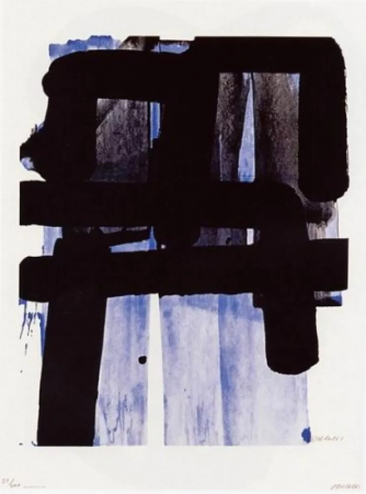 丝网印刷 Soulages - Serigraphie n°2