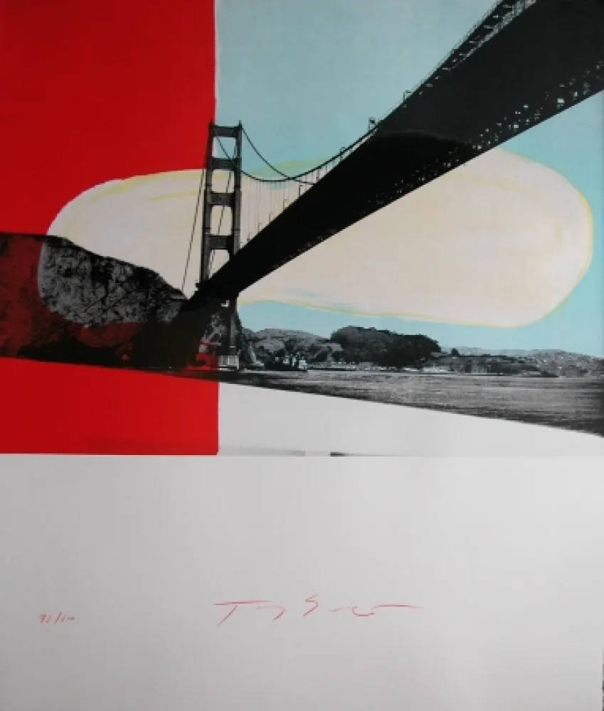 石版画 Soulie - GOLDEN GATE lithographie de Tony SOULIE