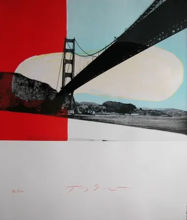 石版画 Soulie - GOLDEN GATE lithographie de Tony SOULIE