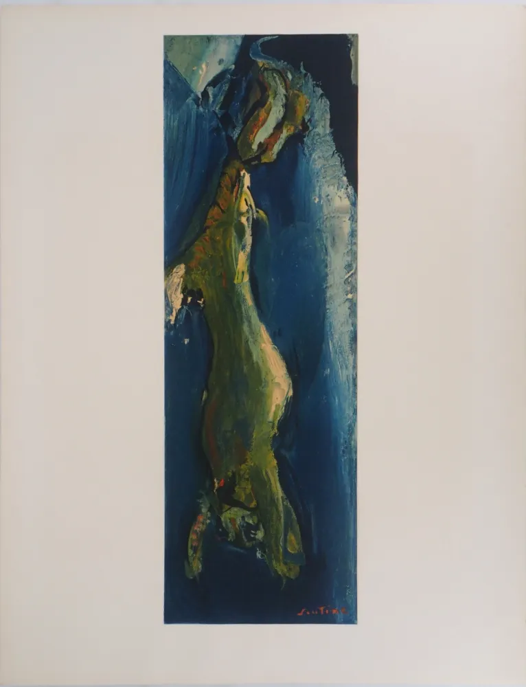 石版画 Soutine - Lièvre pendu