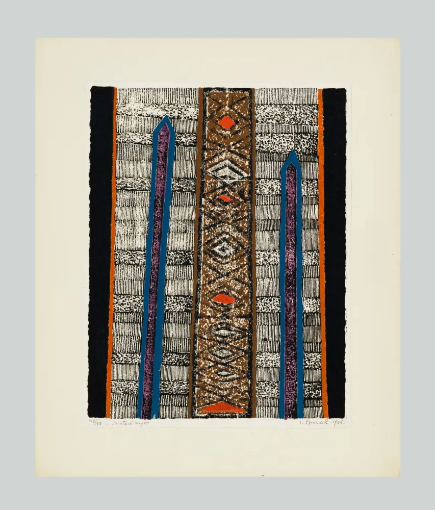 油毡版画 Spacal - Spiritual negro