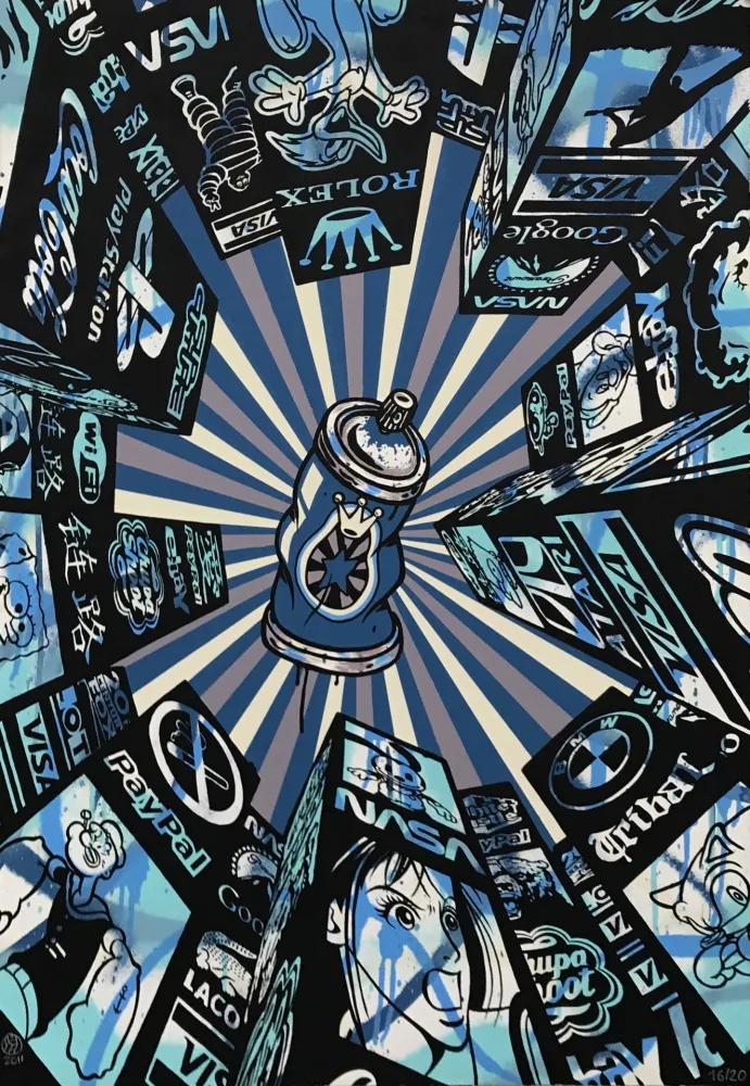 丝网印刷 Speedy Graphito - Home Street Home (Blue)