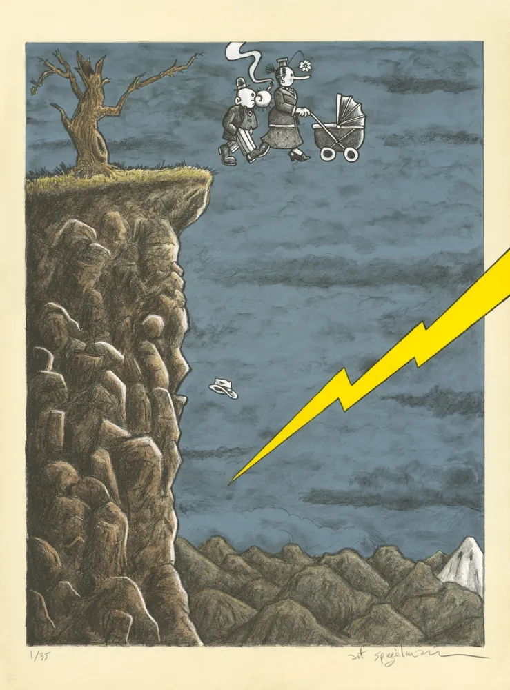 石版画 Spiegelman - Trump l'Oeil (grey version)