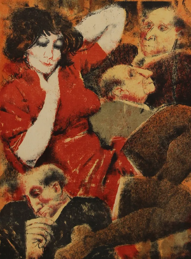 石版画 Squillantini - SENZA TITOLO