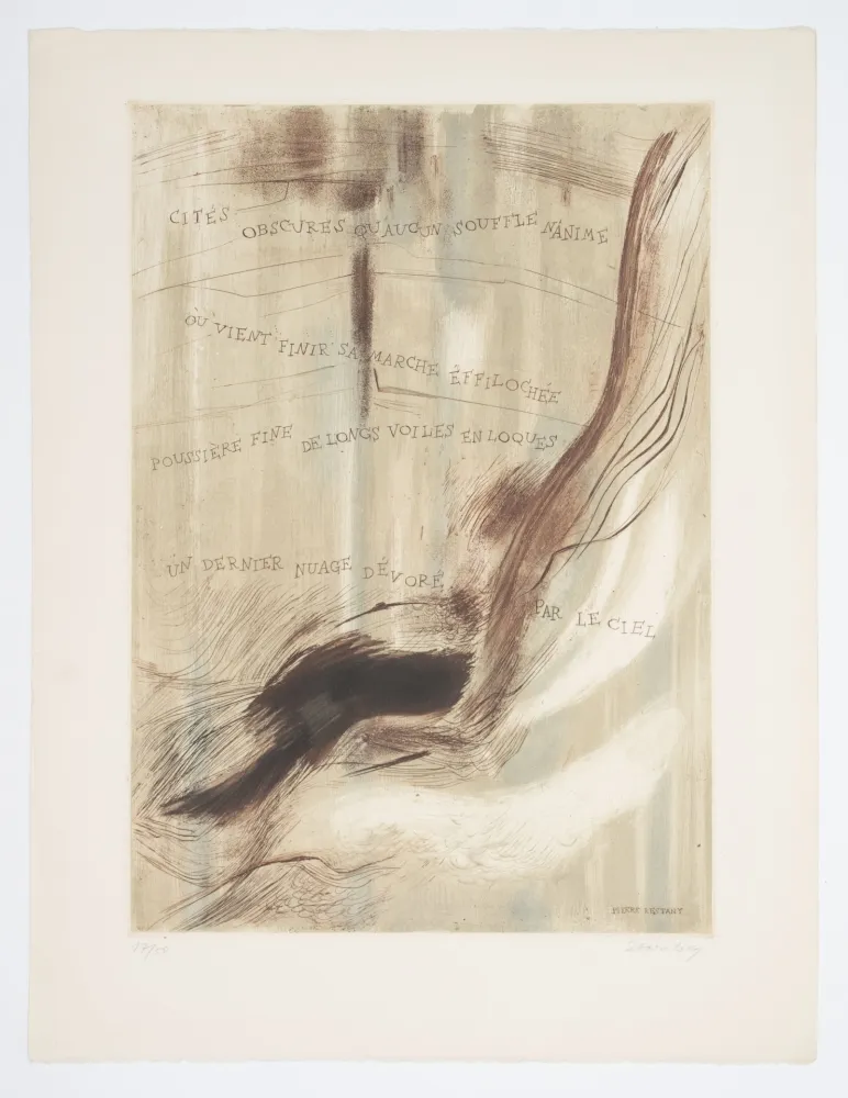 蚀刻飞尘法 Staritsky - Gravure-Poème, Pierre Restany.