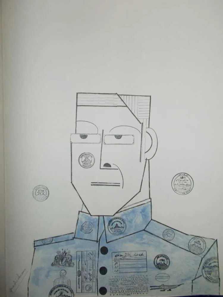 石版画 Steinberg - Le Général