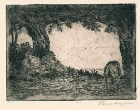 版画 Steinhagen - Ruhe auf der Flucht
