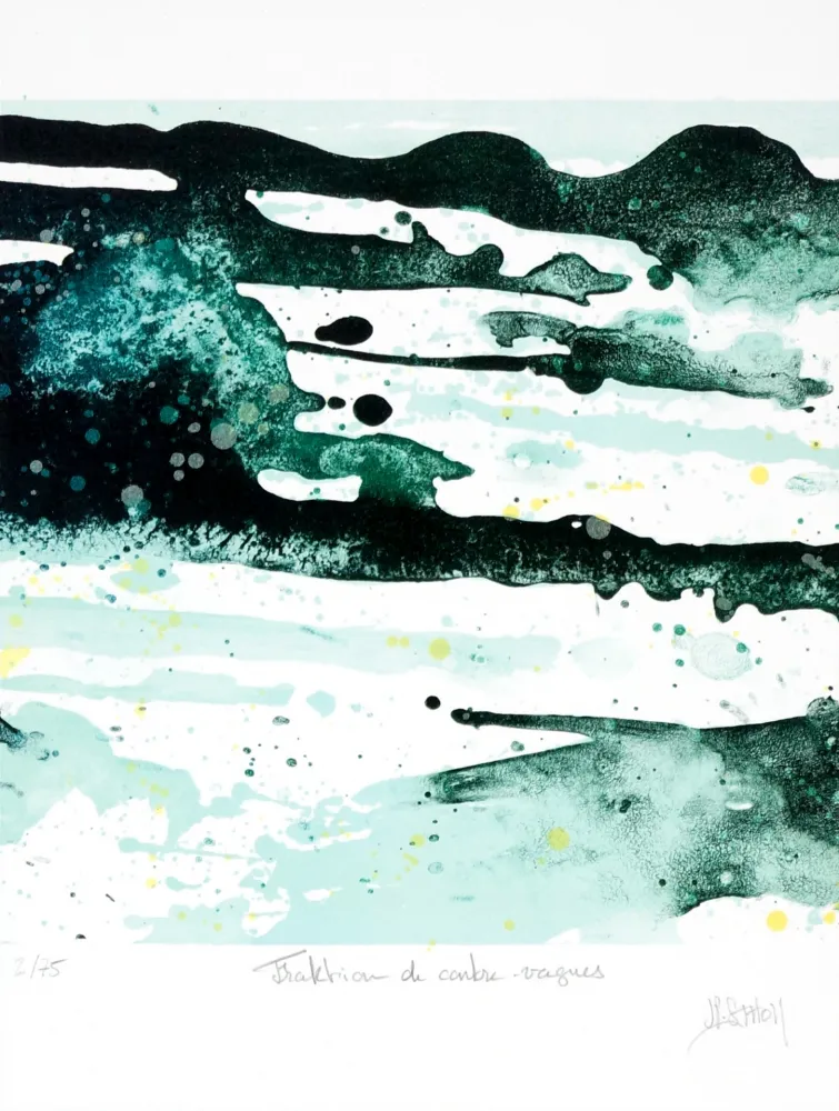 石版画 Stholl - Fraktion de contre vagues