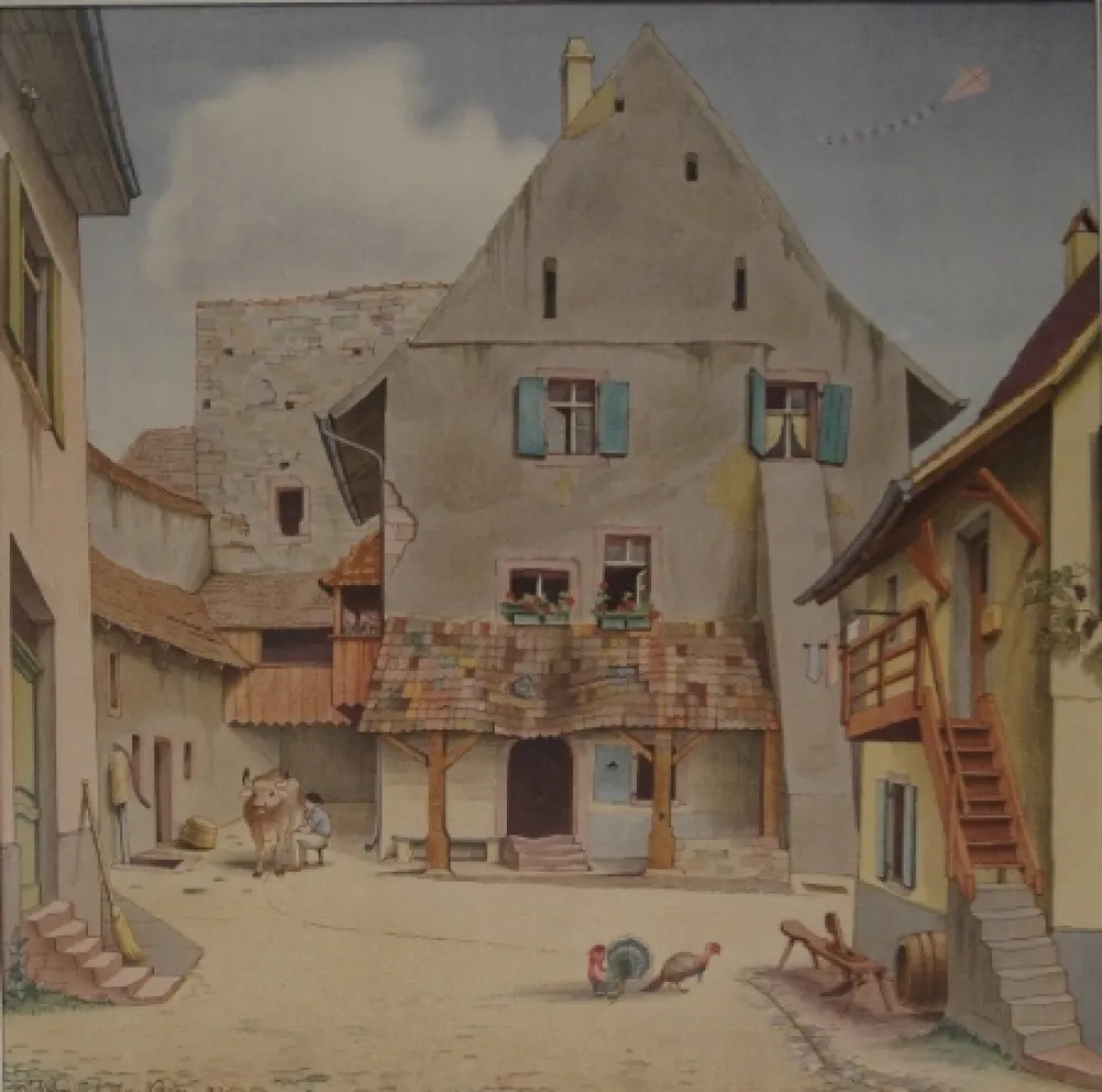 石版画 Stöcklin - Untitled