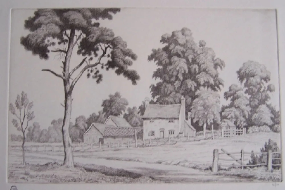 版画 Strang - Birch Farm, Hove, Sussex