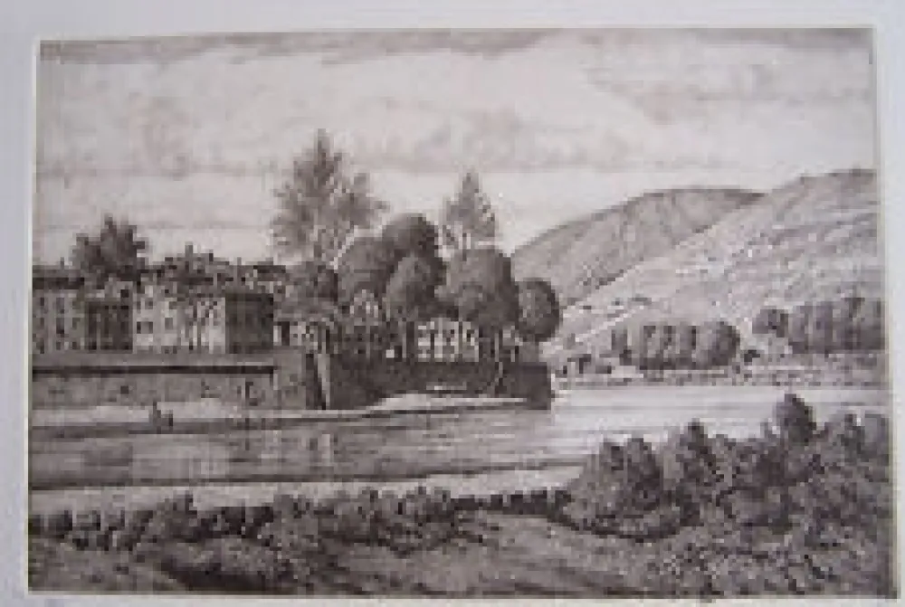 版画 Strang - The Lot at Cahors