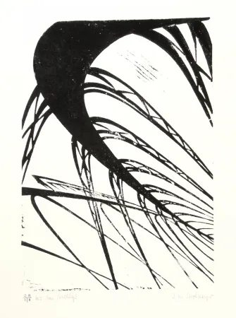 油毡版画 Strohmeyer - Hochbahn (Elevated railway)