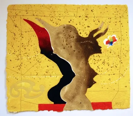 金刚砂版画 Strüwer - Bird Woman