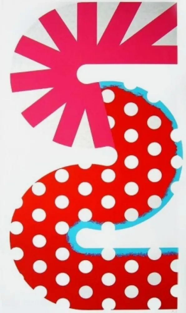 石版画 Sugai - Rouge et rose