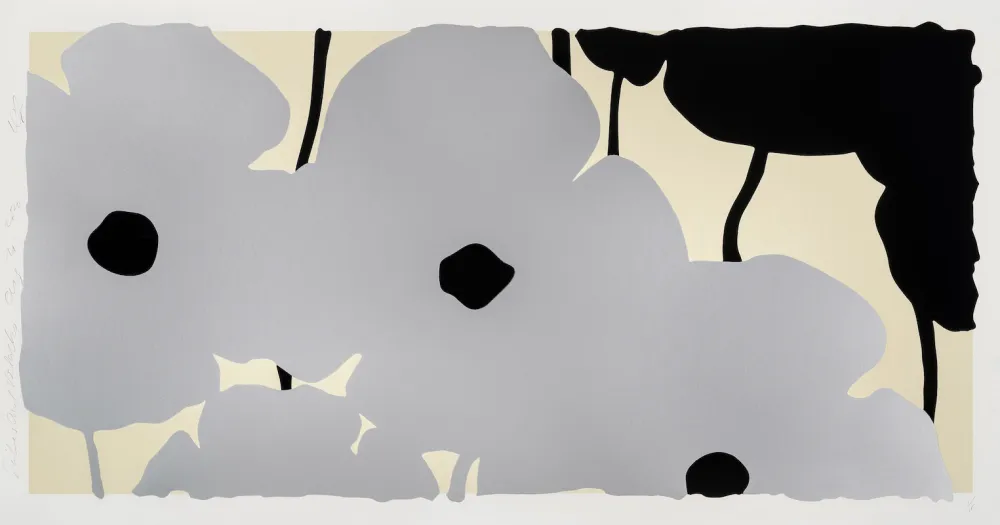 丝网印刷 Sultan - Silver Poppies