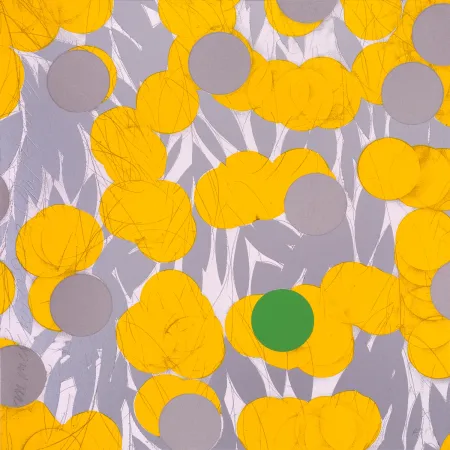 丝网印刷 Sultan - Yellow Mimosa with Green