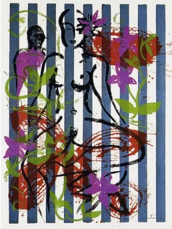 丝网印刷 Szczesny - Nude in Jericho Garden