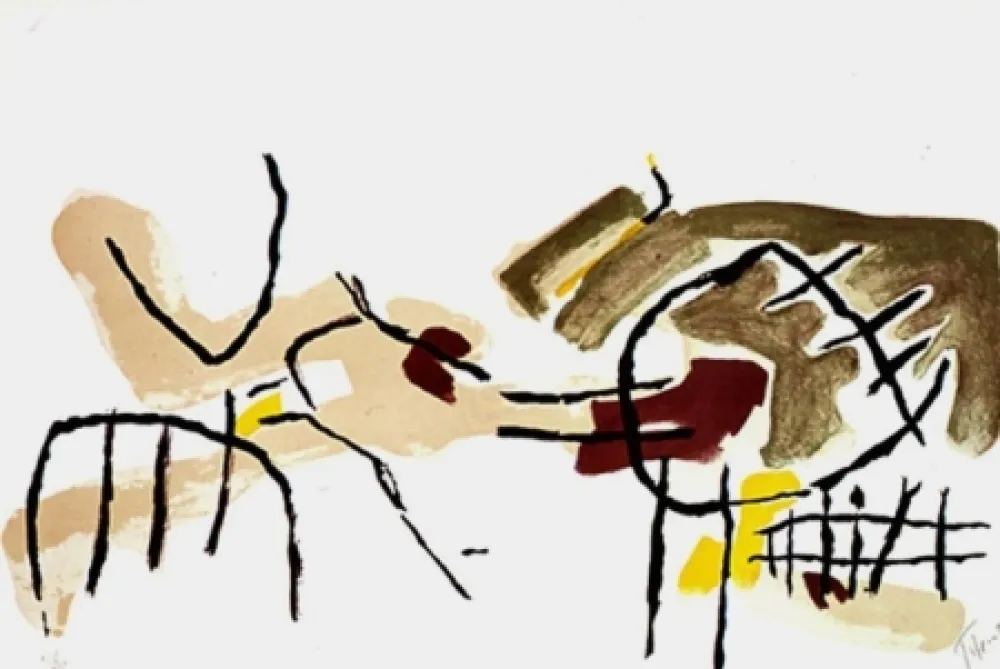 石版画 Tal Coat - ROCHERS