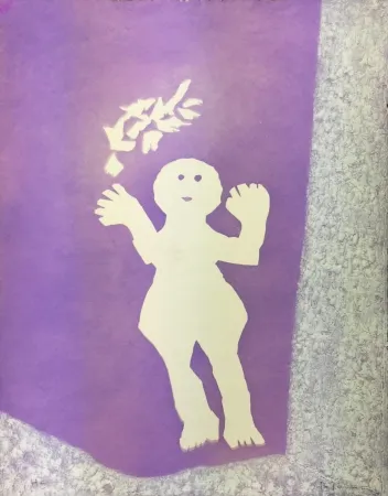 版画 Tamayo - NIÑO CON PAJARO