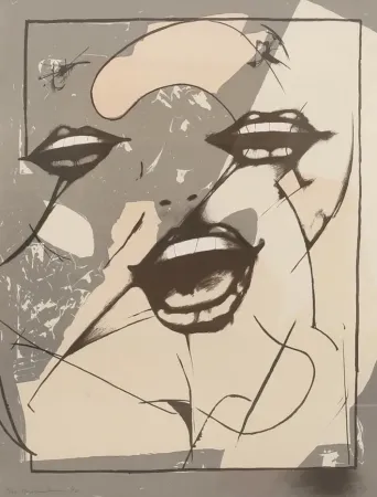 石版画 Tanning - Sin titulo