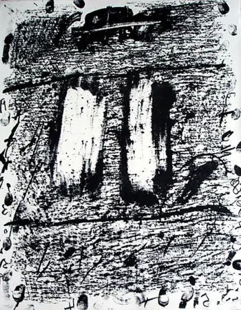 石版画 Tàpies - Círculo De Piedra 1