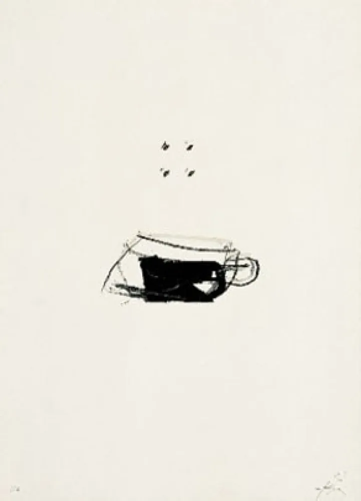 石版画 Tàpies - Clau 10