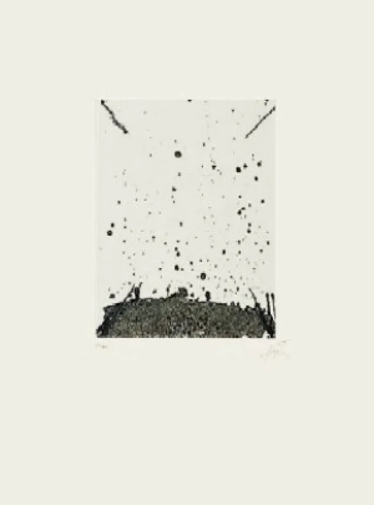 石版画 Tàpies - Clau 19