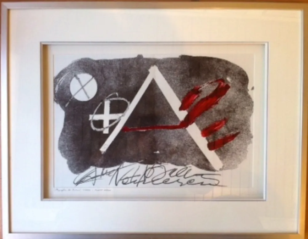 石版画 Tàpies - Composition