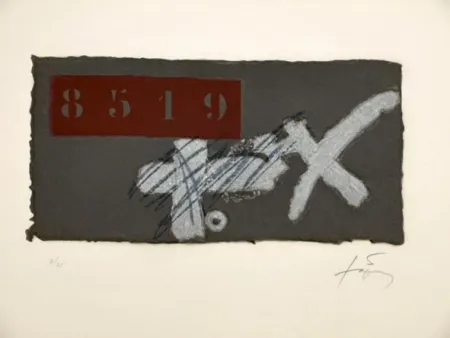 蚀刻版画 Tàpies - CREU I ICS