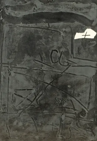 版画 Tàpies - Espoir