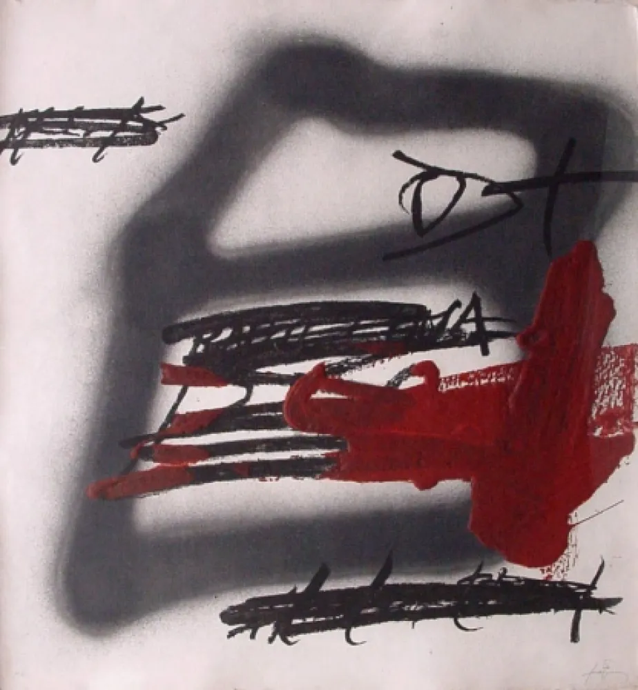 蚀刻版画 Tàpies - FORMA OMBREJADA