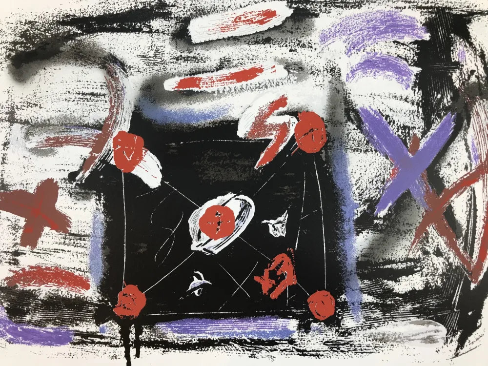 丝网印刷 Tàpies - La lettre