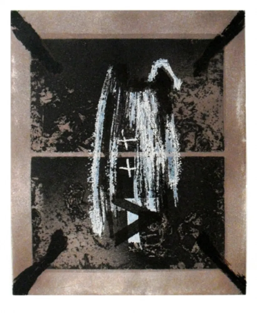 版画 Tàpies - La pierre